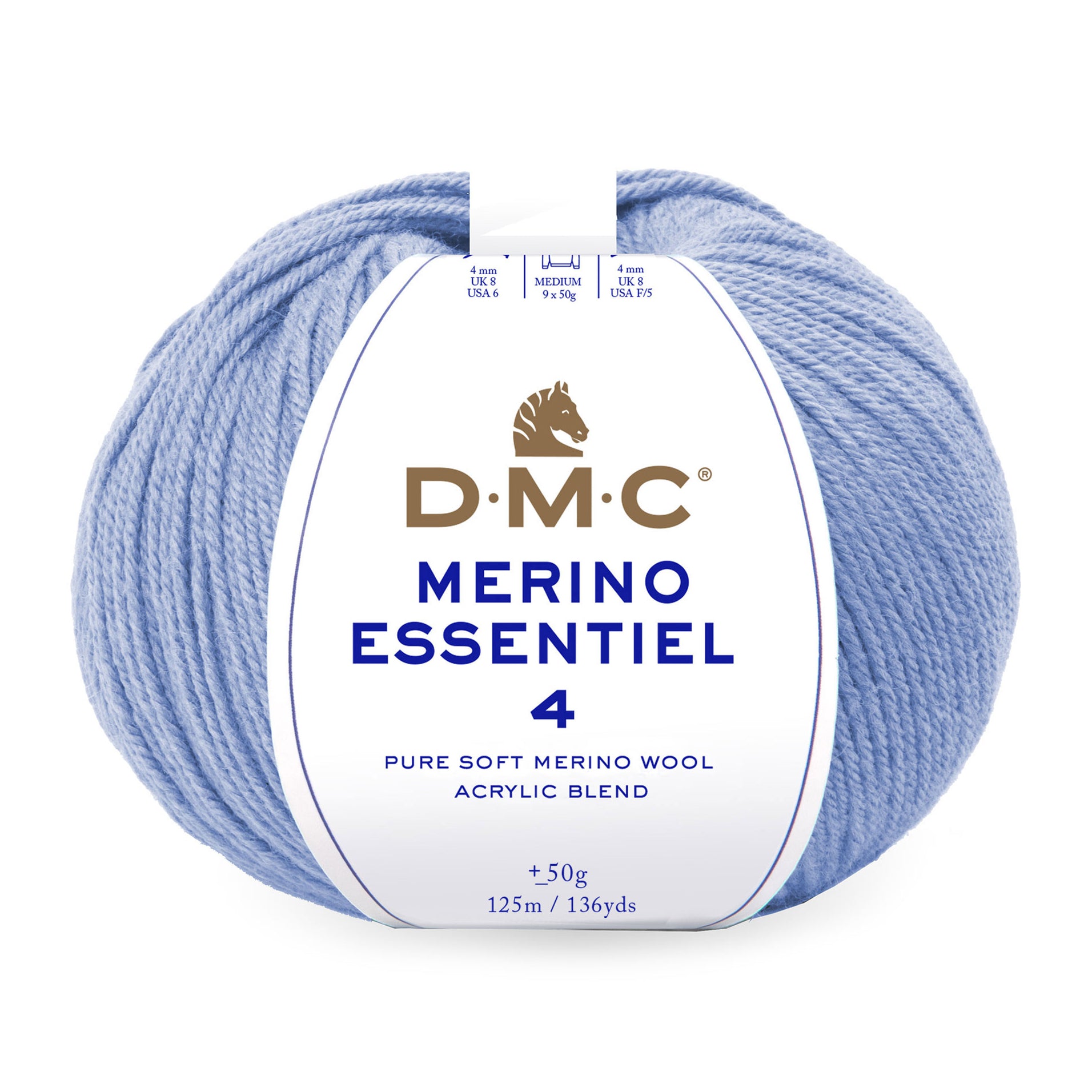 DMC Merino Essentiel 4 - Hilo suave y ligero de lana Merino y acrílico de alta calidad