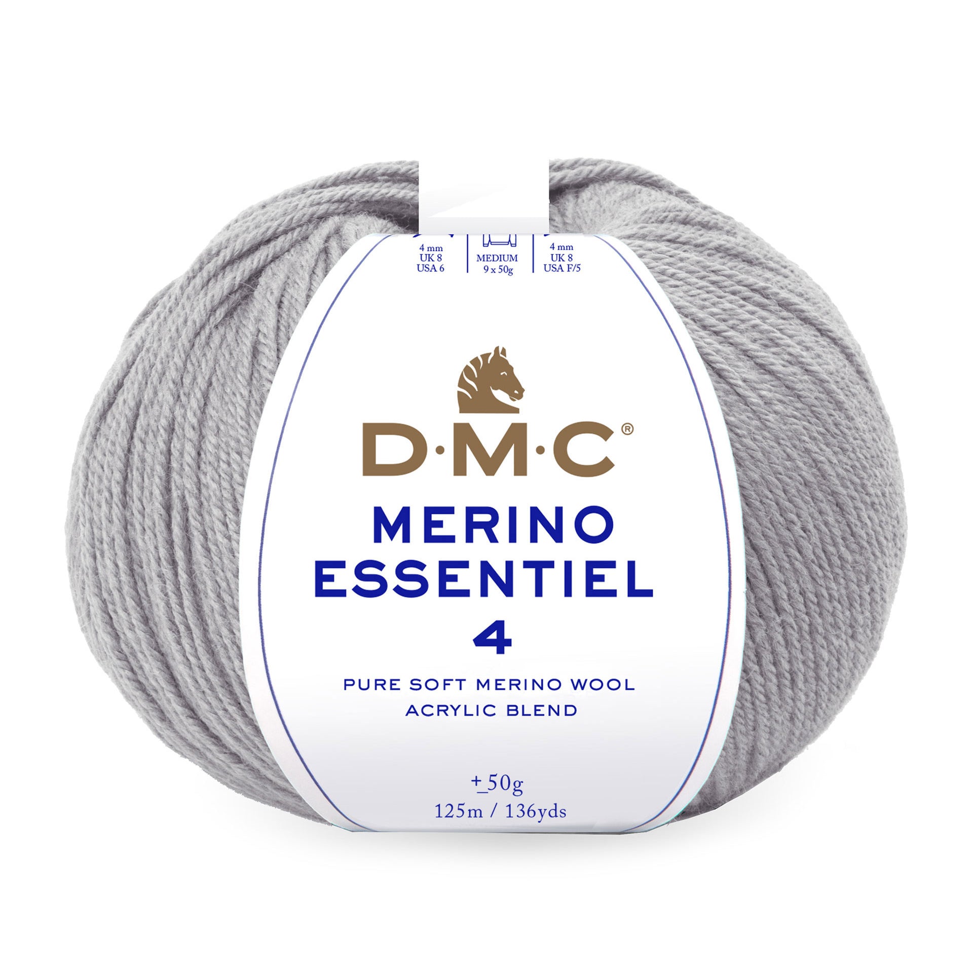 DMC Merino Essentiel 4 - Hilo suave y ligero de lana Merino y acrílico de alta calidad