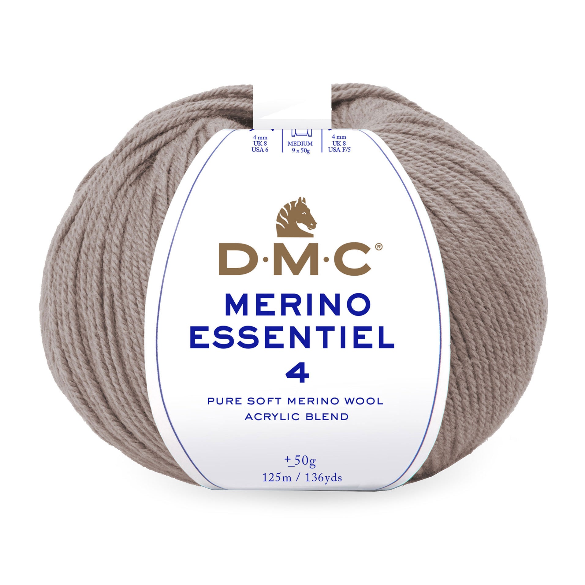 DMC Merino Essentiel 4 - Hilo suave y ligero de lana Merino y acrílico de alta calidad
