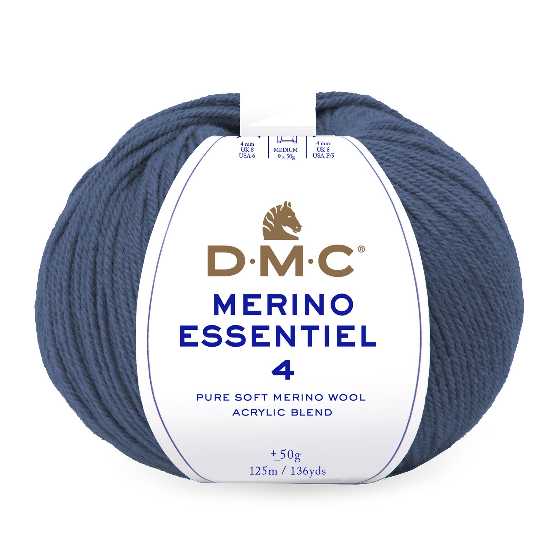 DMC Merino Essentiel 4 - Hilo suave y ligero de lana Merino y acrílico de alta calidad