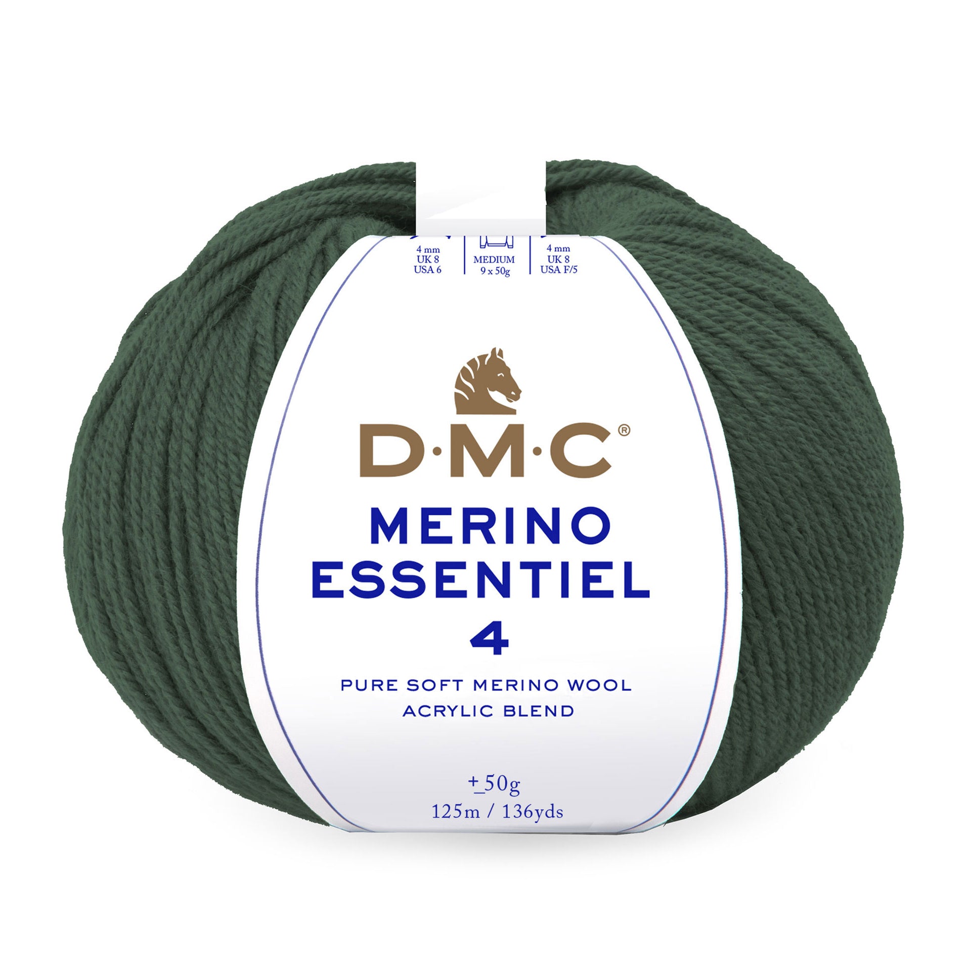 DMC Merino Essentiel 4 - Hilo suave y ligero de lana Merino y acrílico de alta calidad