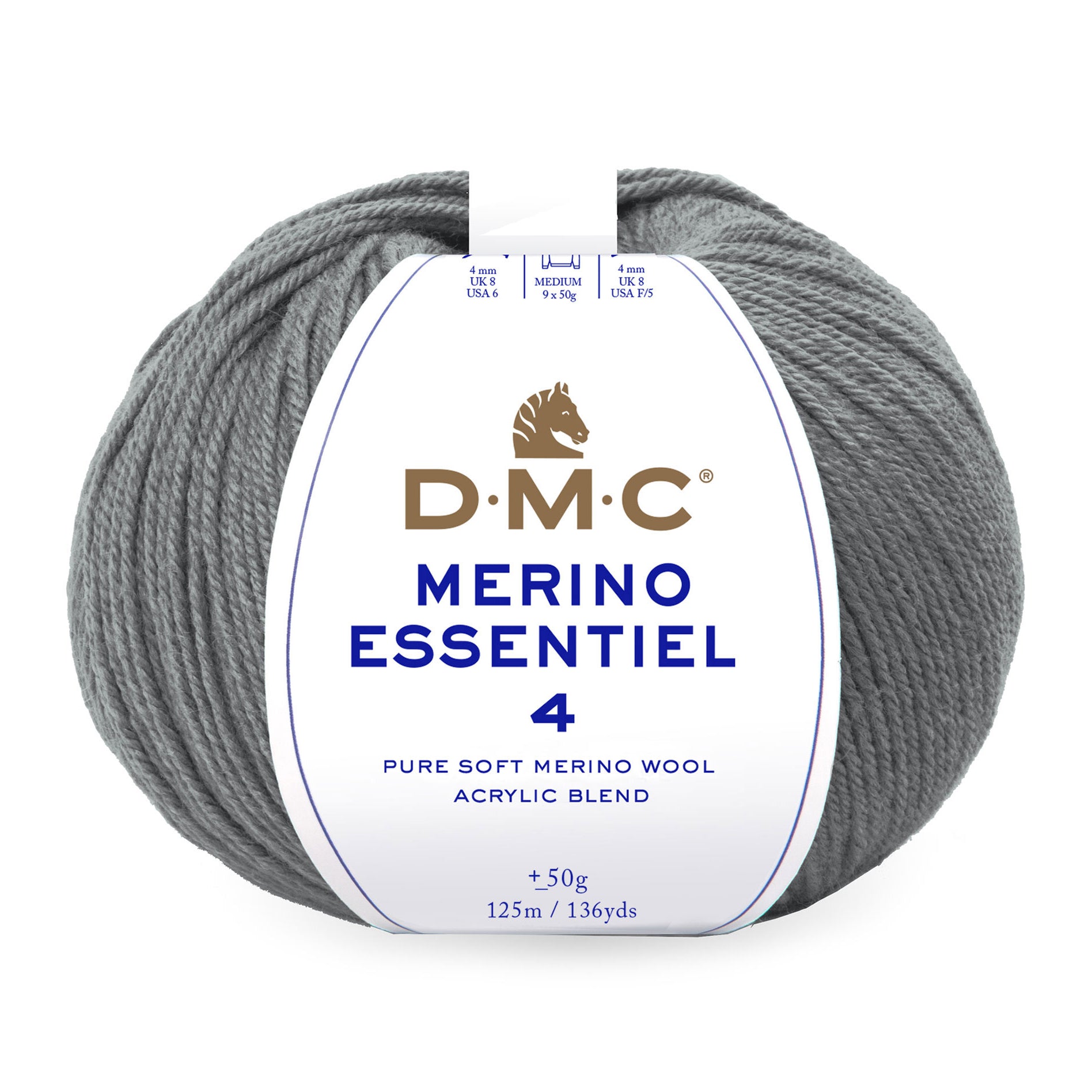 DMC Merino Essentiel 4 - Hilo suave y ligero de lana Merino y acrílico de alta calidad
