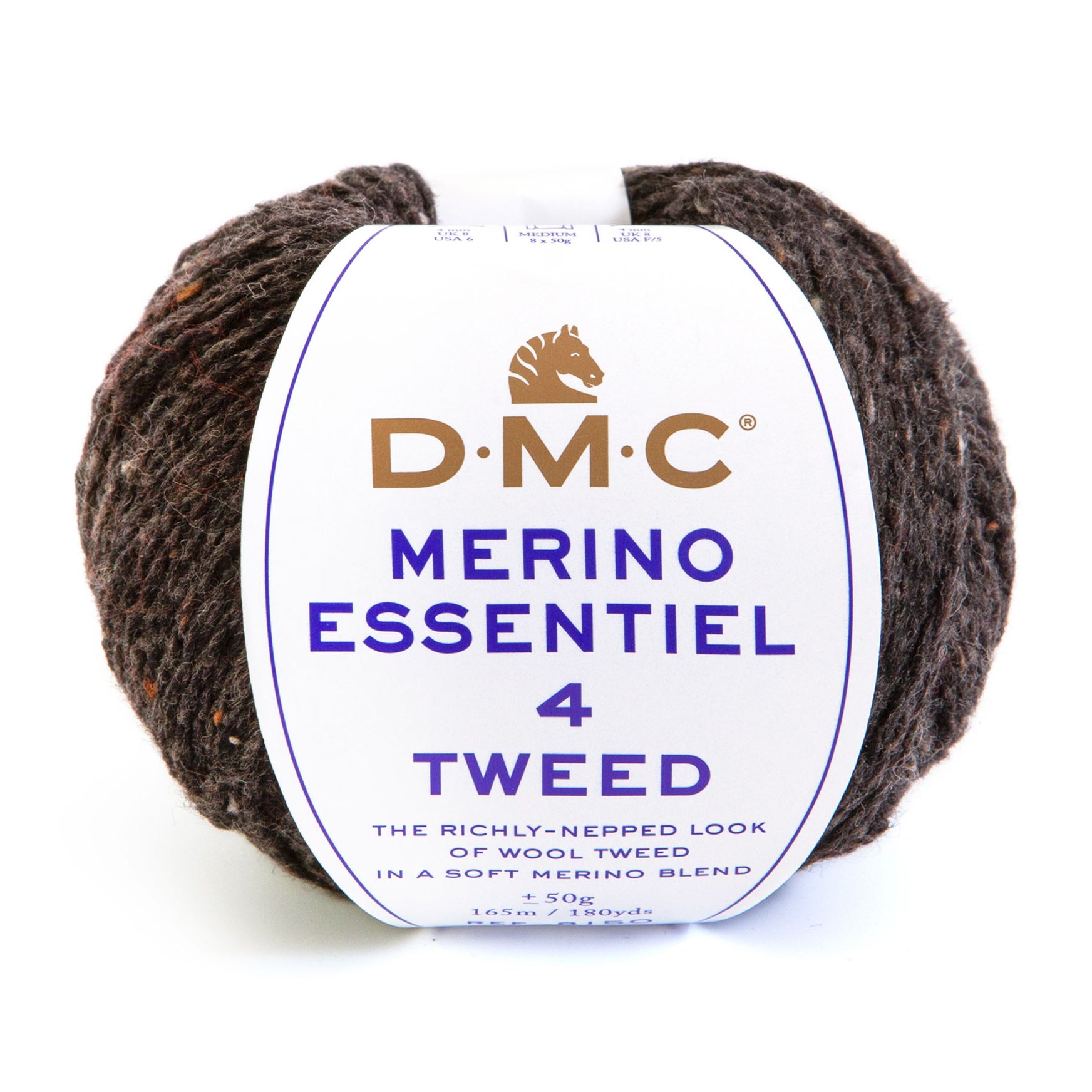 DMC Merino TWEED Essentiel 4 - Merino wool and polyamide with a tweed effect for warm and resistant garments