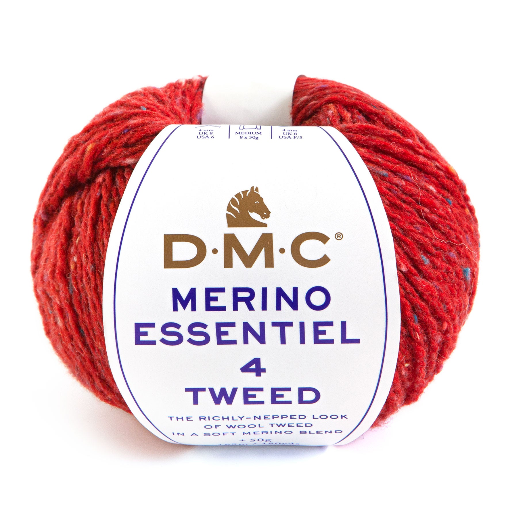 DMC Merino TWEED Essentiel 4 - Merino wool and polyamide with a tweed effect for warm and resistant garments