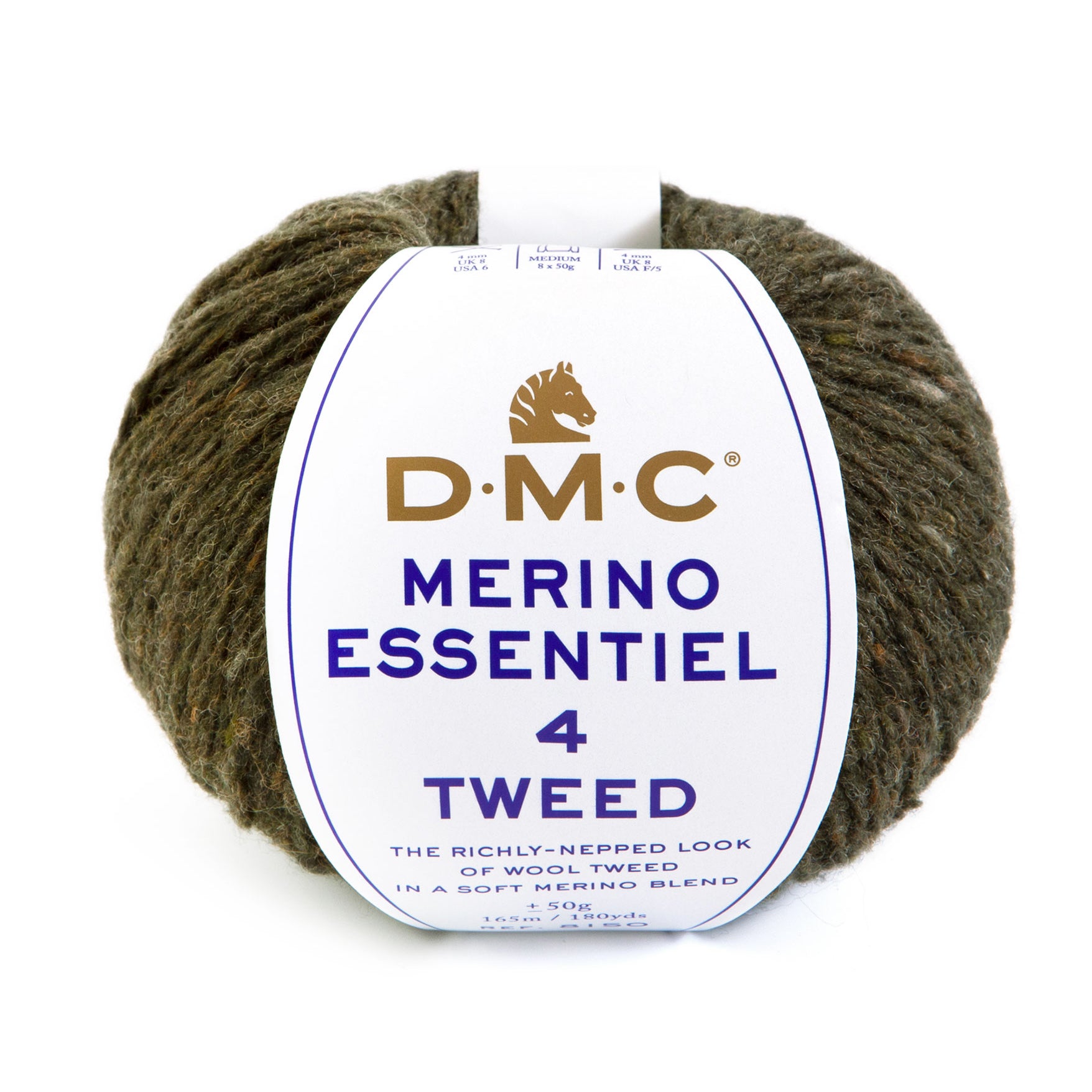 DMC Merino TWEED Essentiel 4 - Merino wool and polyamide with a tweed effect for warm and resistant garments