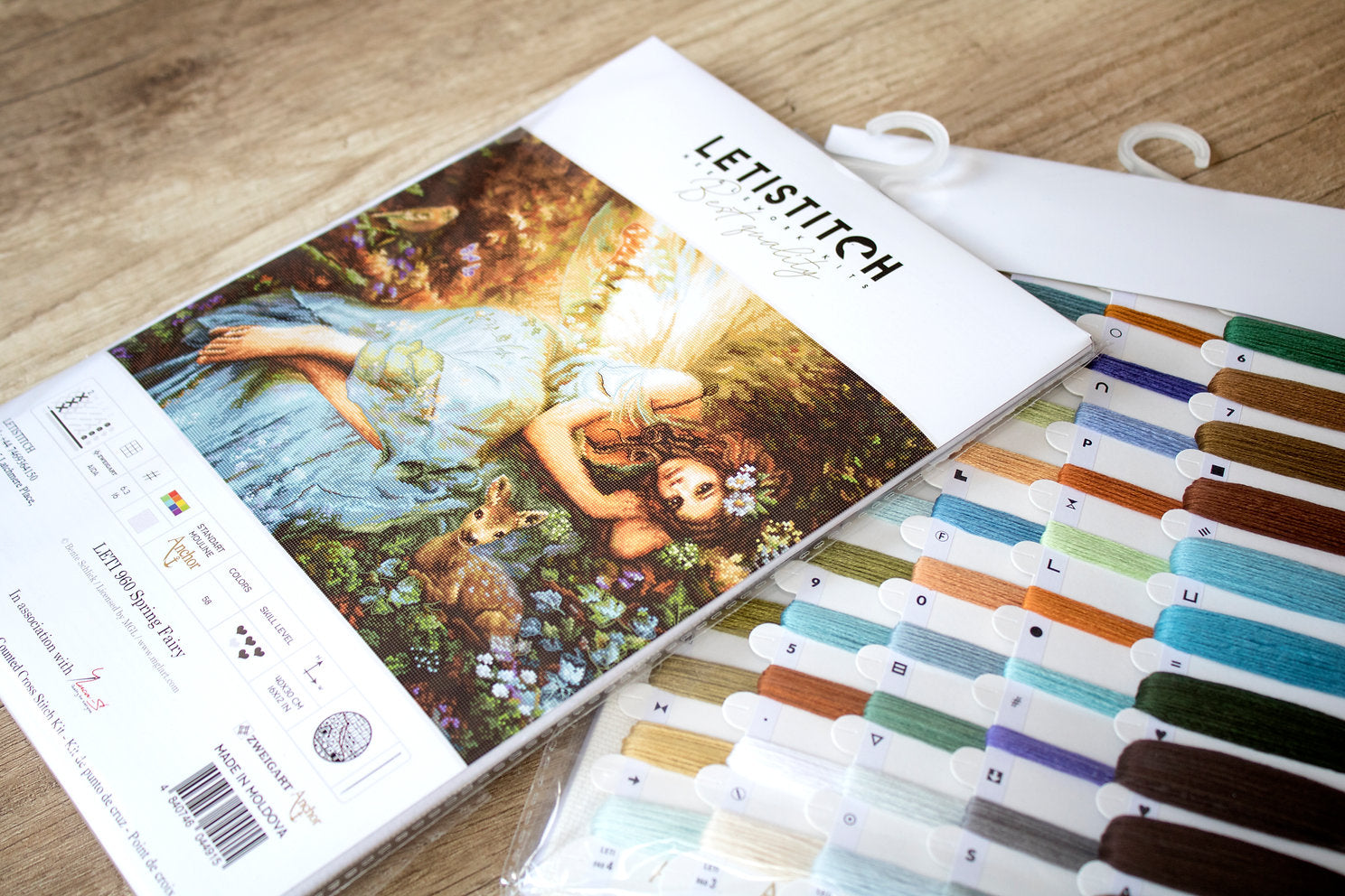 Kreuzstichset „Frühlingsfee“ – LETISTITCH LETI 960 – Premium-Qualität