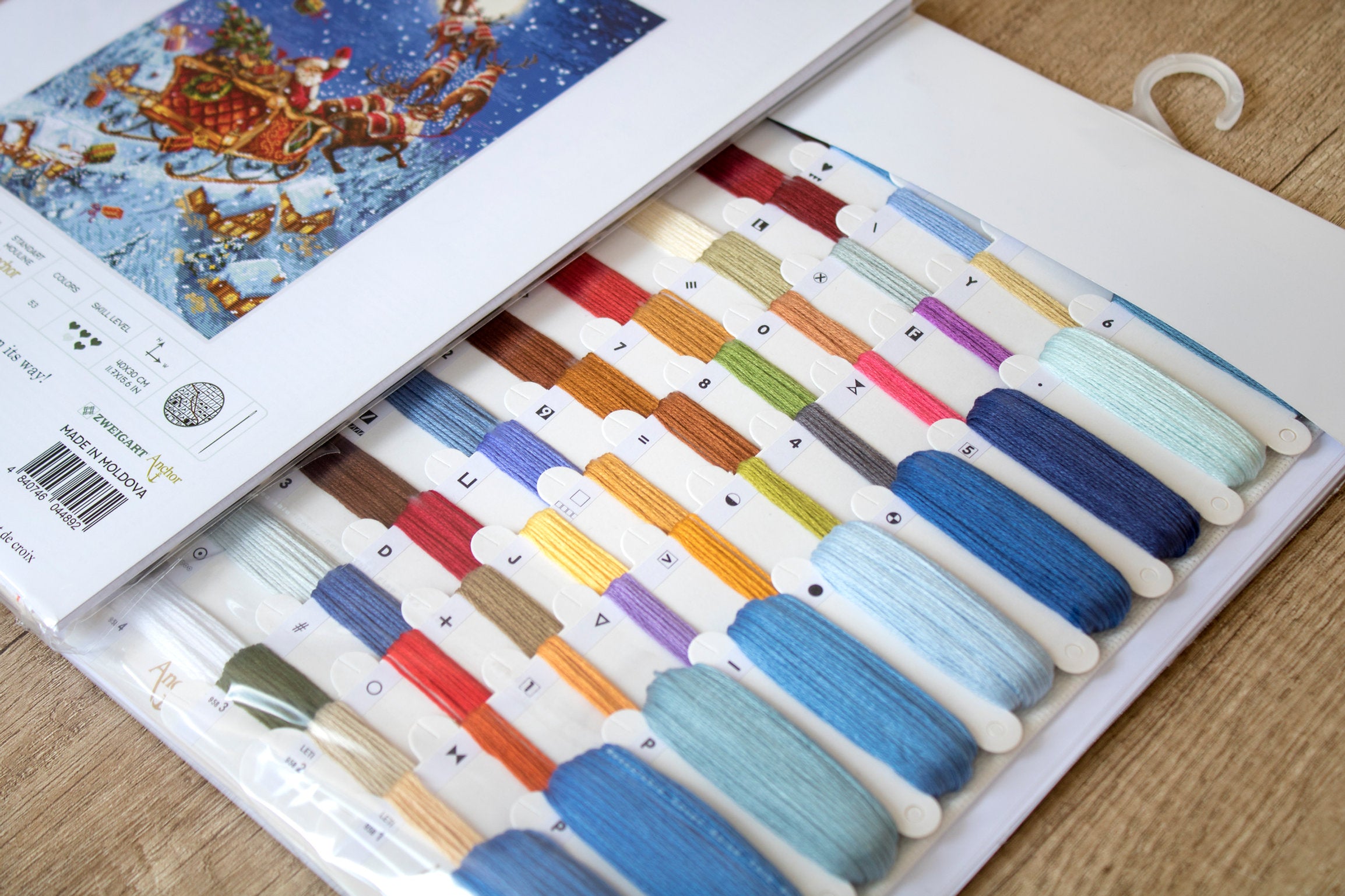 Kreuzstich-Kit. LETI 958 Das Rentier unterwegs! -LETISTITCH