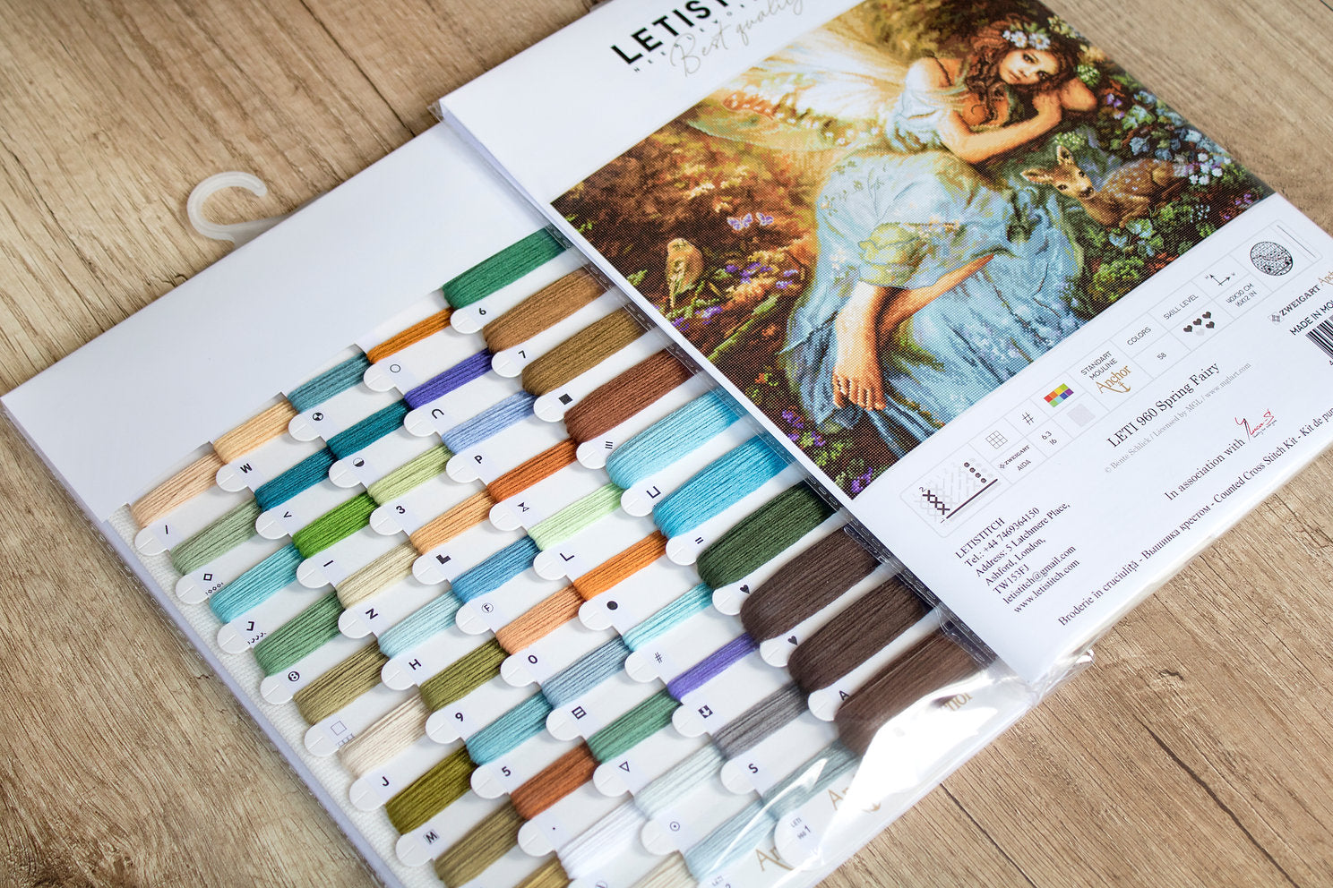Kit de Punto de Cruz Hada de primavera - LETISTITCH LETI 960 - Calidad Premium