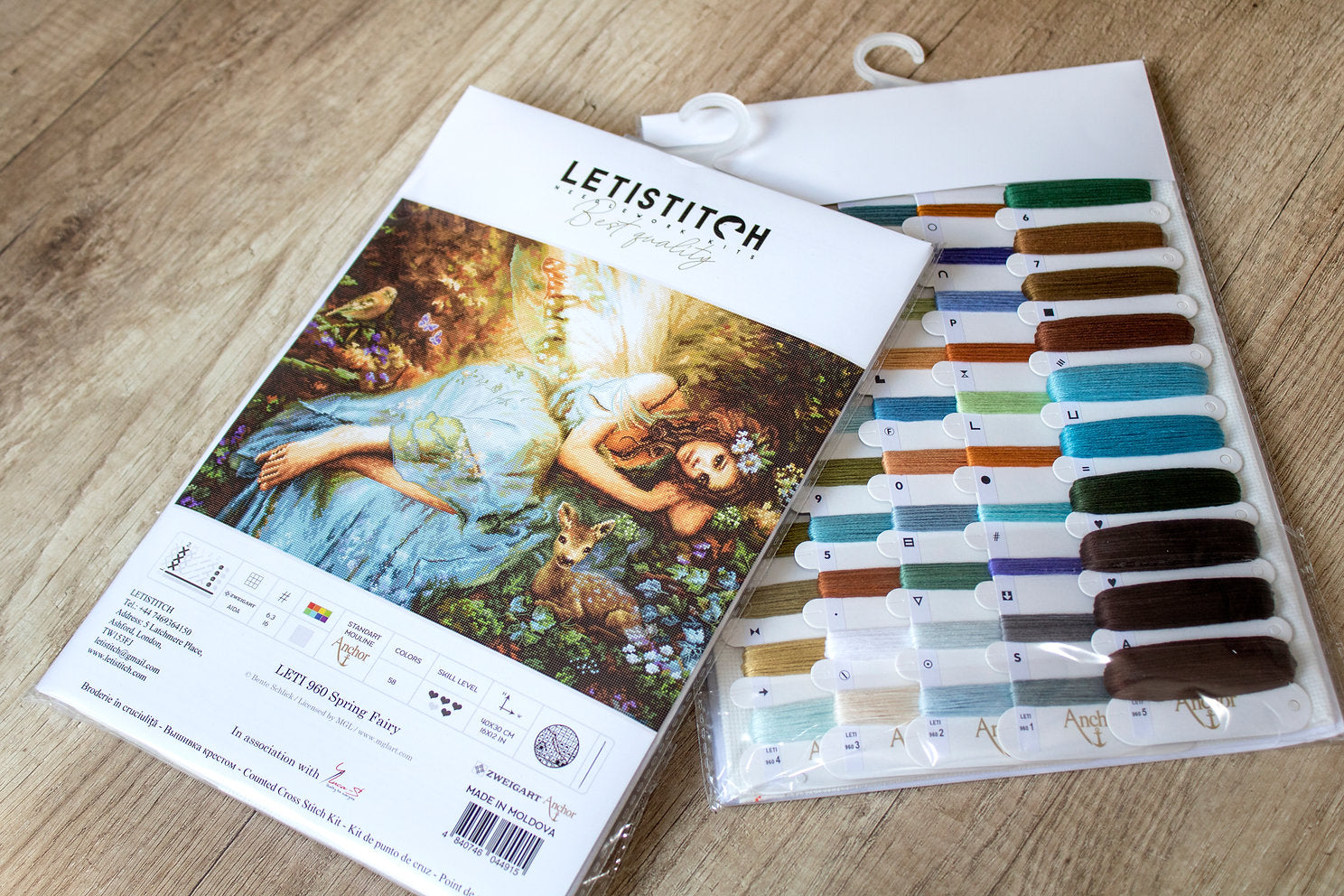 Kreuzstichset „Frühlingsfee“ – LETISTITCH LETI 960 – Premium-Qualität