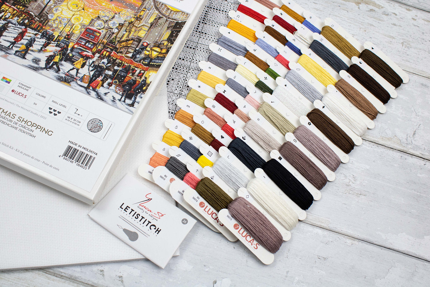 Kit de Punto de Cruz. Compras de Navidad en Londres - BU5007 Luca-S Gold