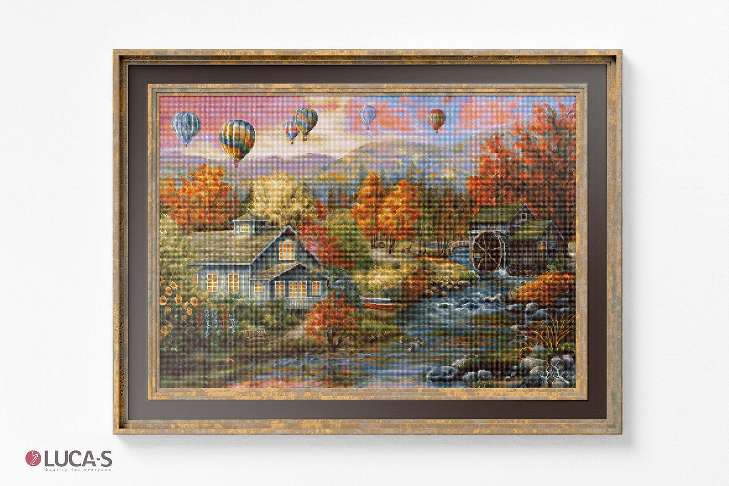 Kreuzstichset. Autumn Stream Mill – B616 Luca-S Gold