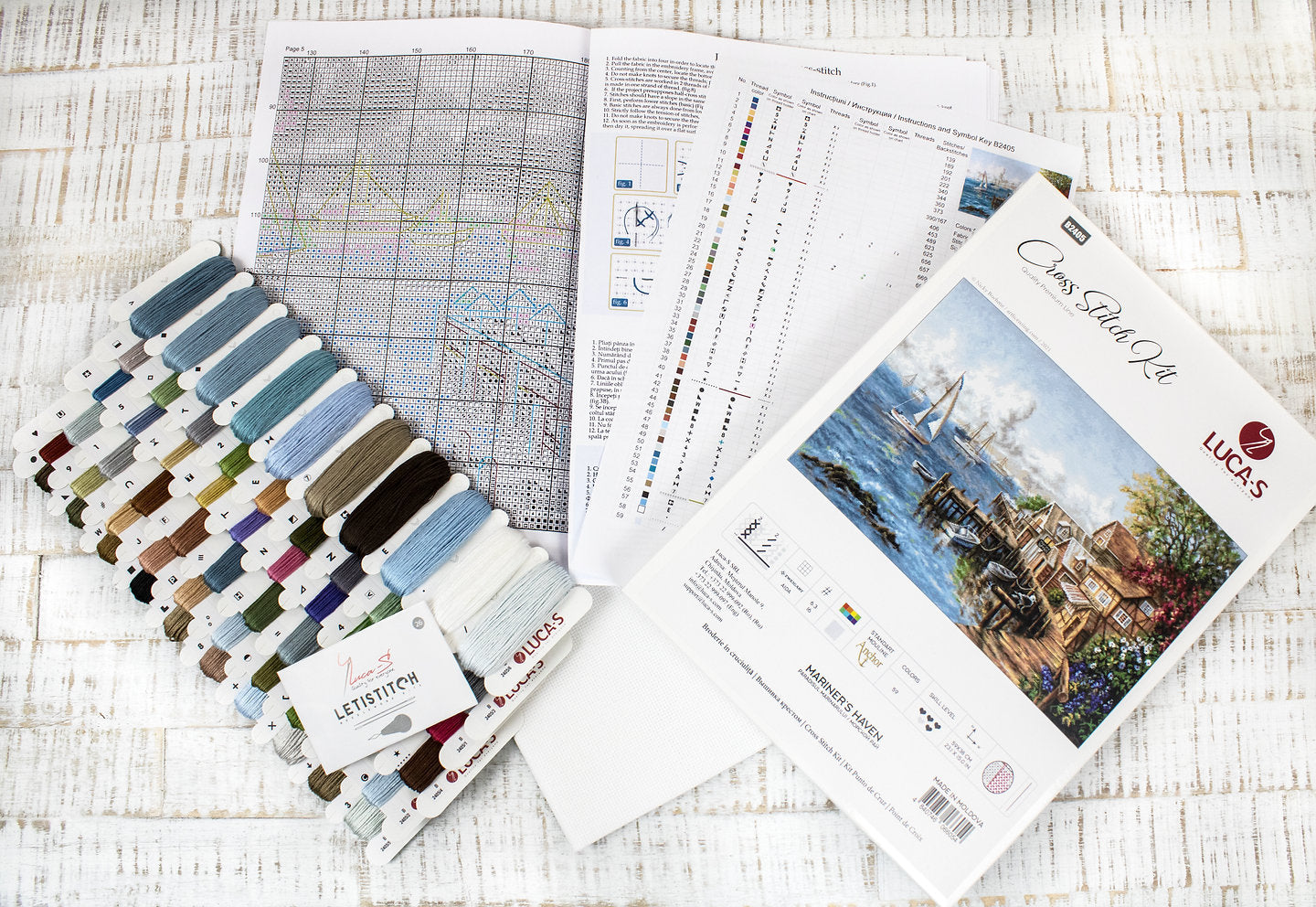 Kit de Punto de Cruz. B2405 Mariner's Haven - Luca-S