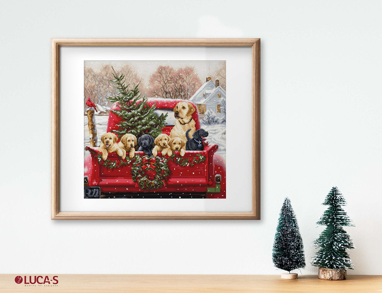 Kit de Punto de Cruz. Labs Truck - BU5009 Luca-S Gold