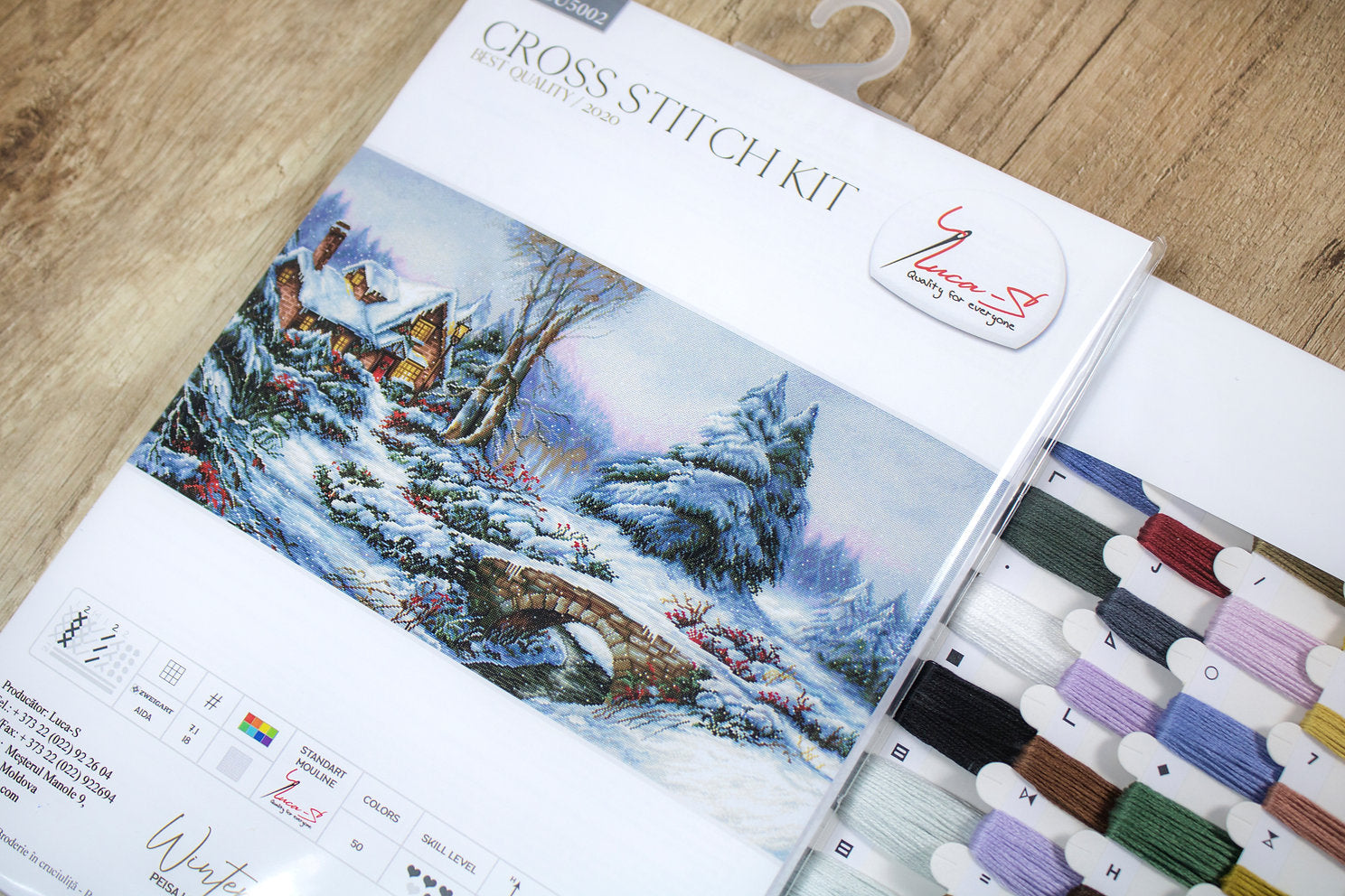 Kit de Punto de Cruz. Paisaje de invierno - BU5002 Luca-S