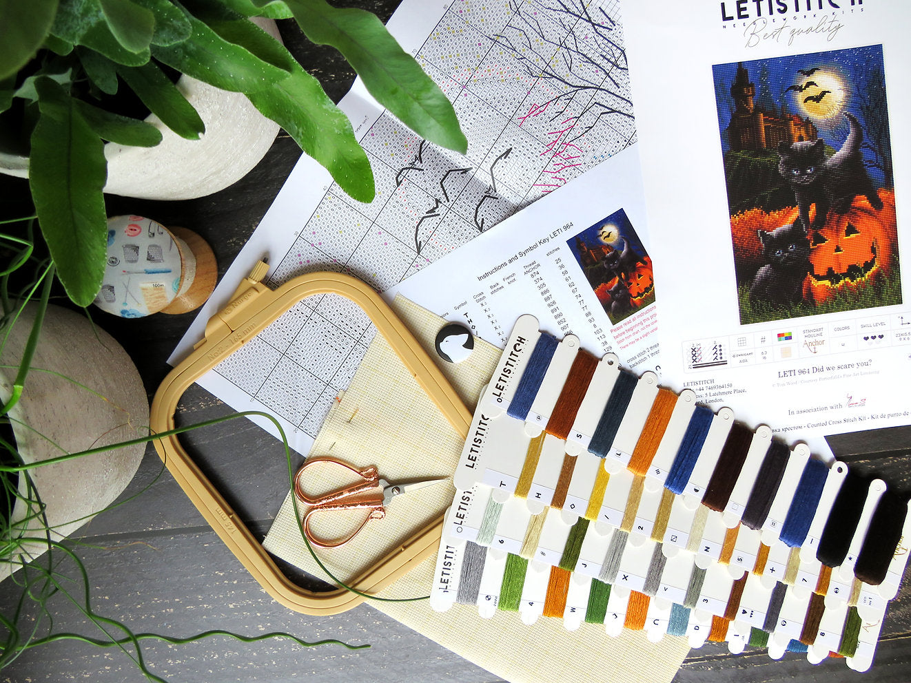 Cross Stitch Kit Do we scare you? -LETISTITCH