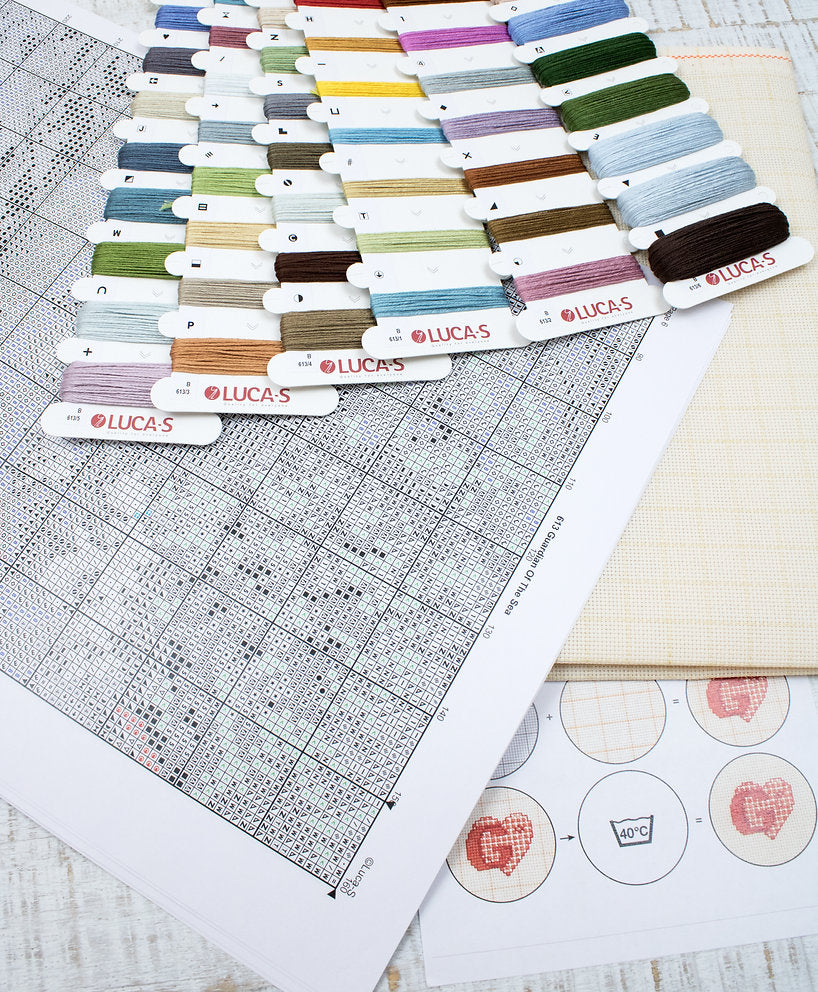 Kit de Punto de Cruz. Guardián Del Mar - B613 Luca-S Gold