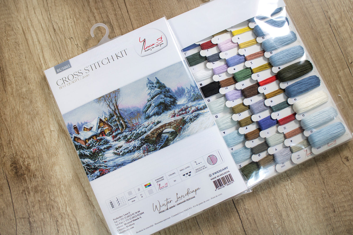 Kit de Punto de Cruz. Paisaje de invierno - BU5002 Luca-S