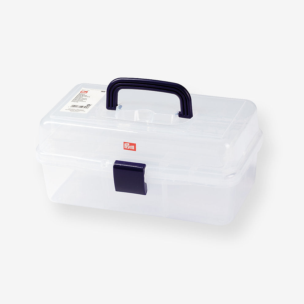 Caja de Almacenamiento de Plástico Transparente Prym 612725 para Bordado, Patchwork, Acolchado y Costura