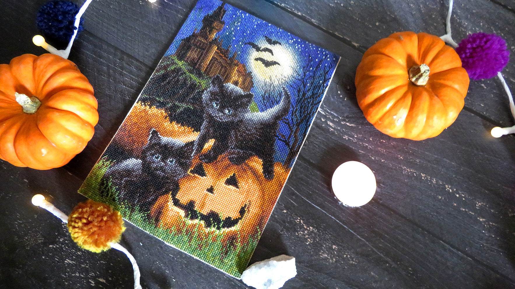 Cross Stitch Kit Do we scare you? -LETISTITCH