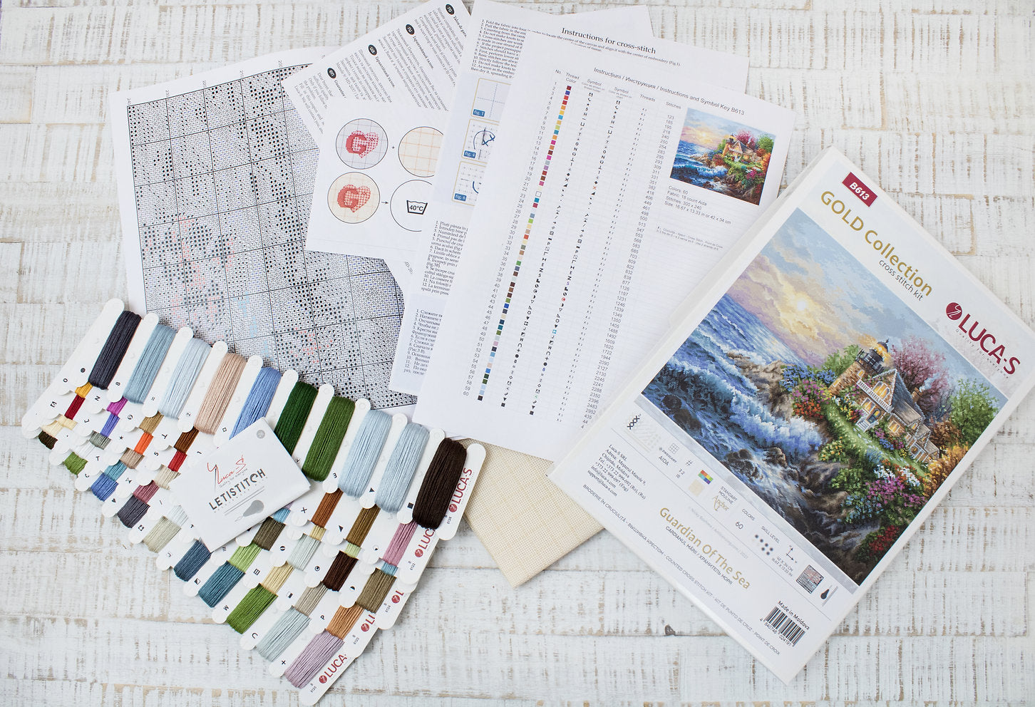 Kit de Punto de Cruz. Guardián Del Mar - B613 Luca-S Gold