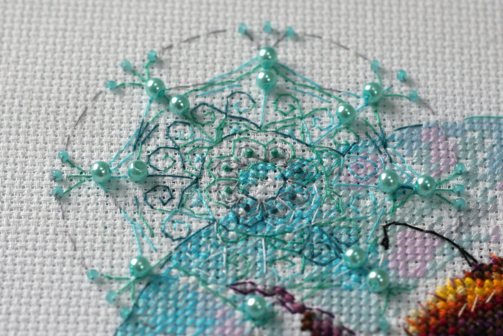 AH-085 Candy Spider Web – Kreuzstichset – Abris Art