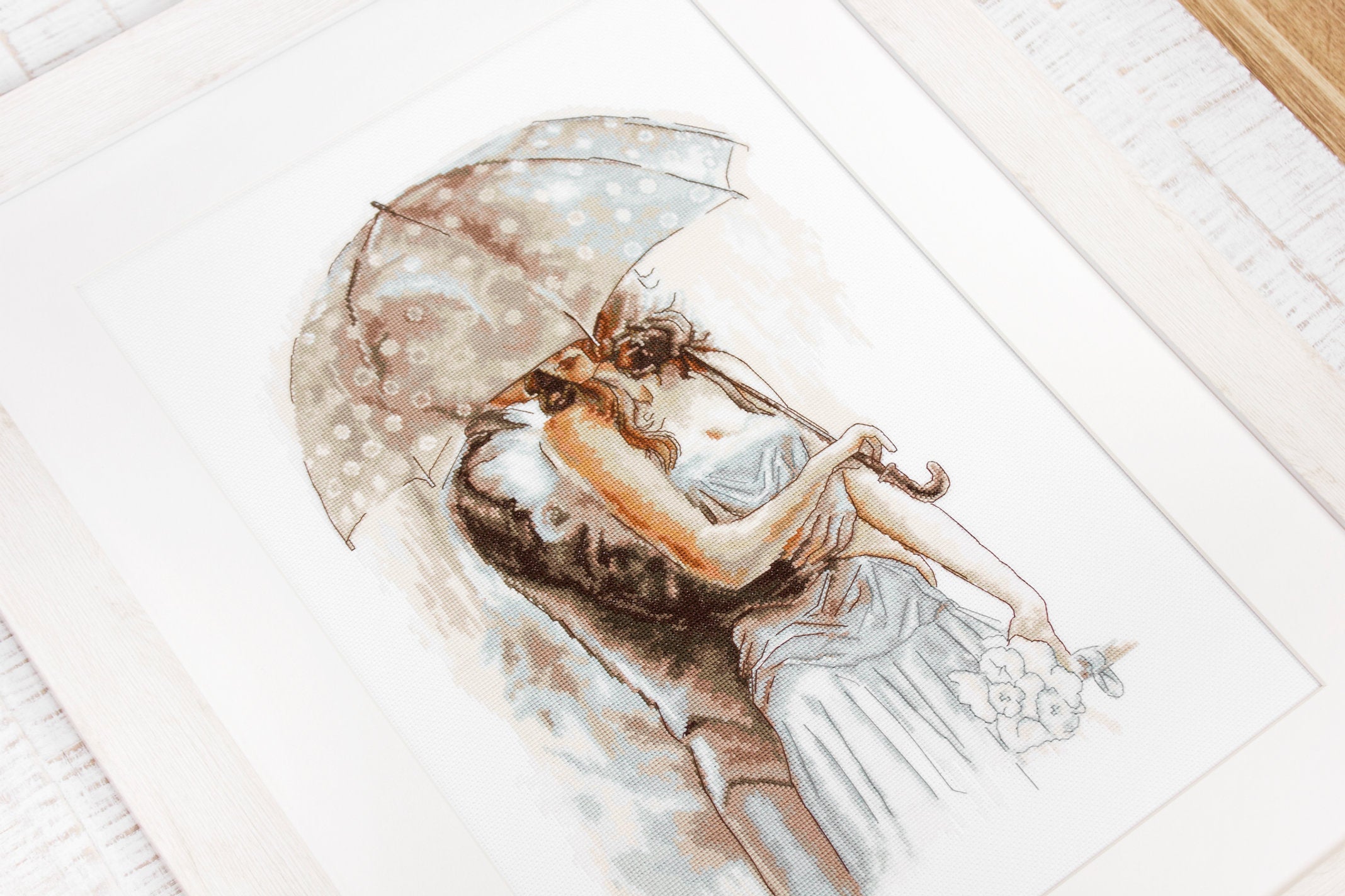 Kit de Punto de Cruz. Bajo el paraguas - B2294 Luca-S