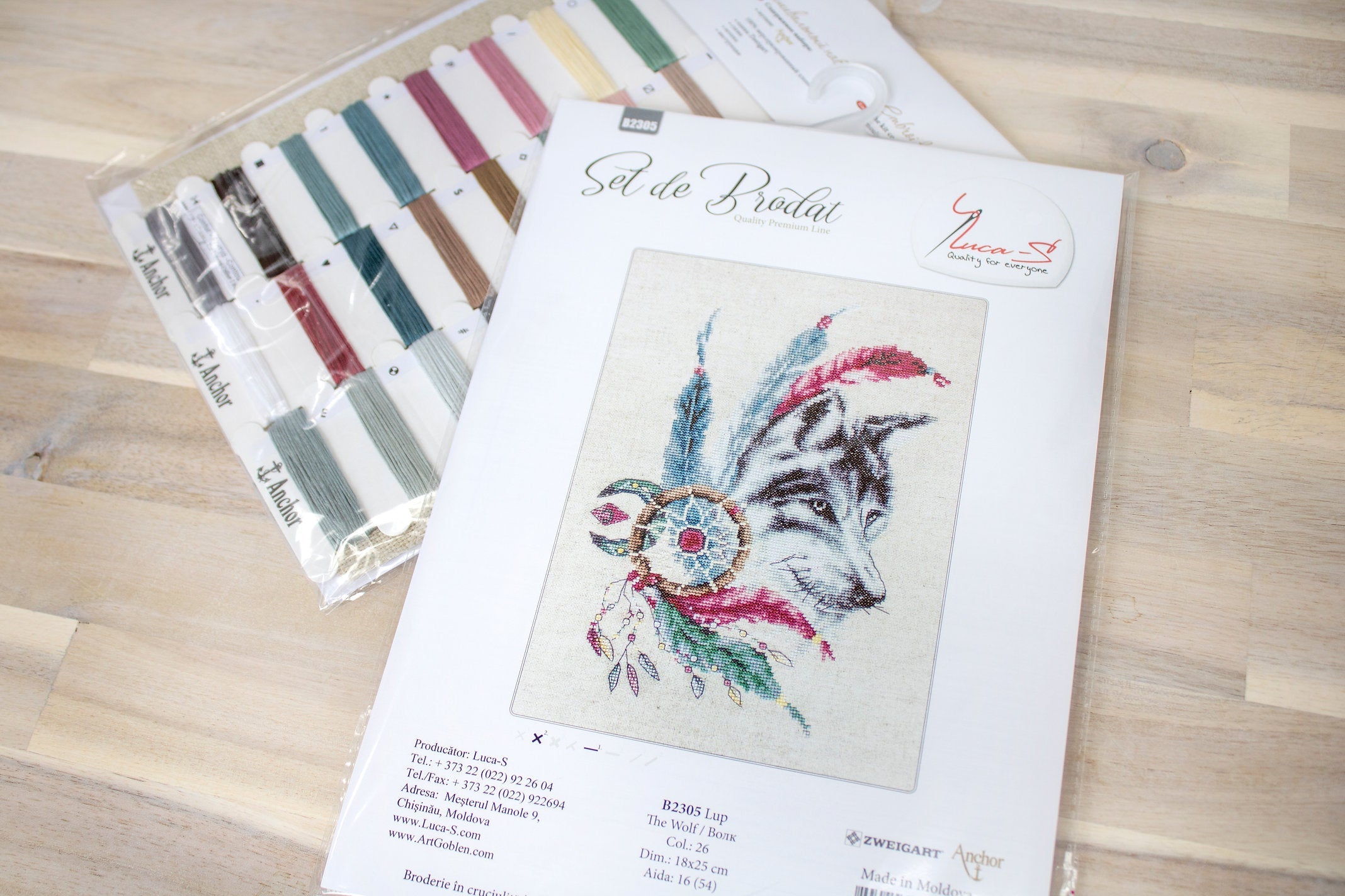 Kit de Punto de Cruz. Lobo - B2305 Luca-S