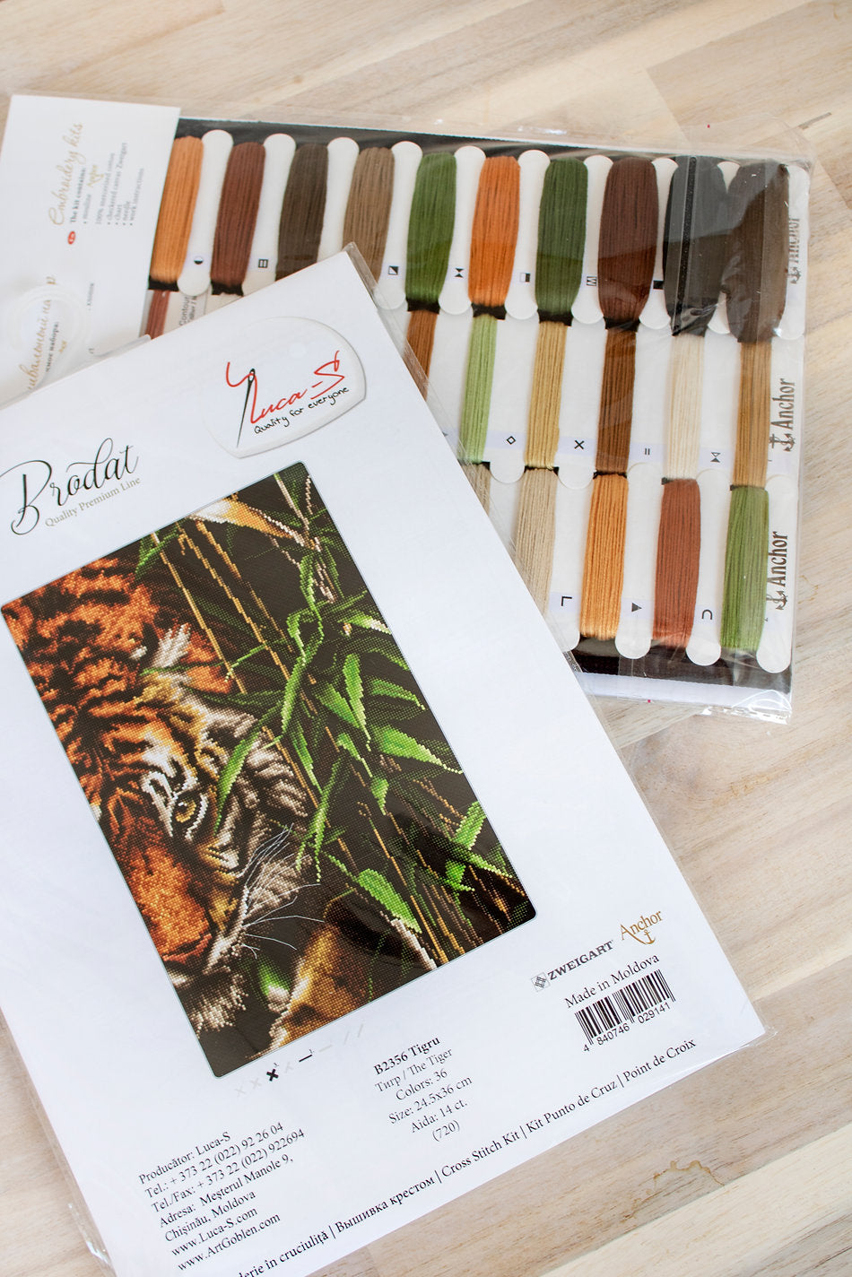 Cross Stitch Kit. The Tiger - B2356 Luca-S