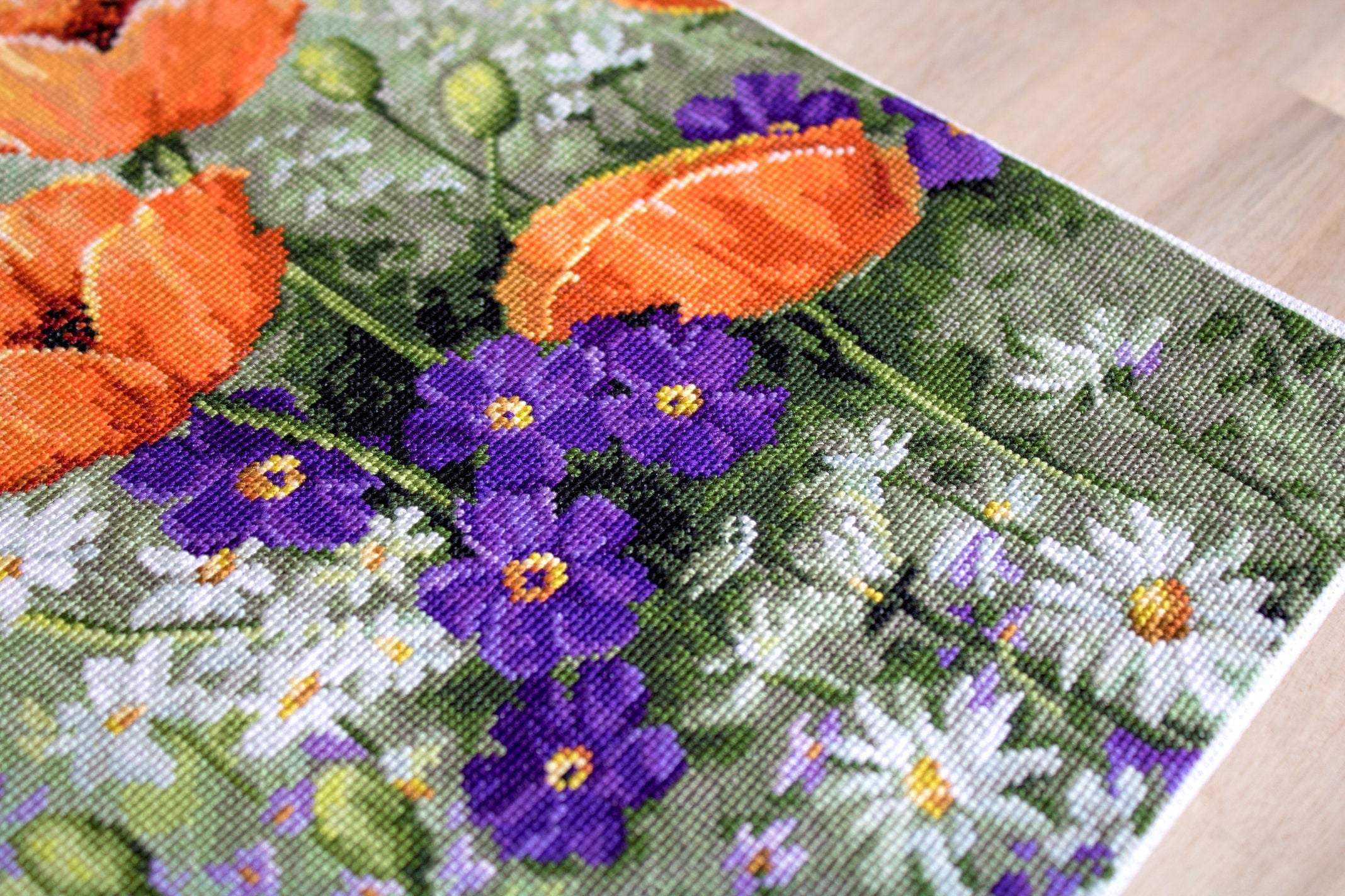 Kit de Punto de Cruz. Amapolas - B2368 Luca-S