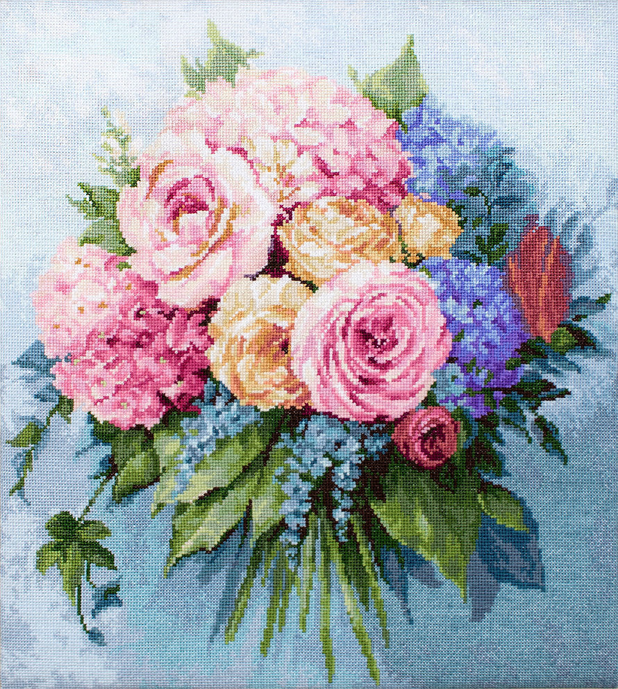 Cross Stitch Kit. Bouquet of Flowers - B2371 Luca-S