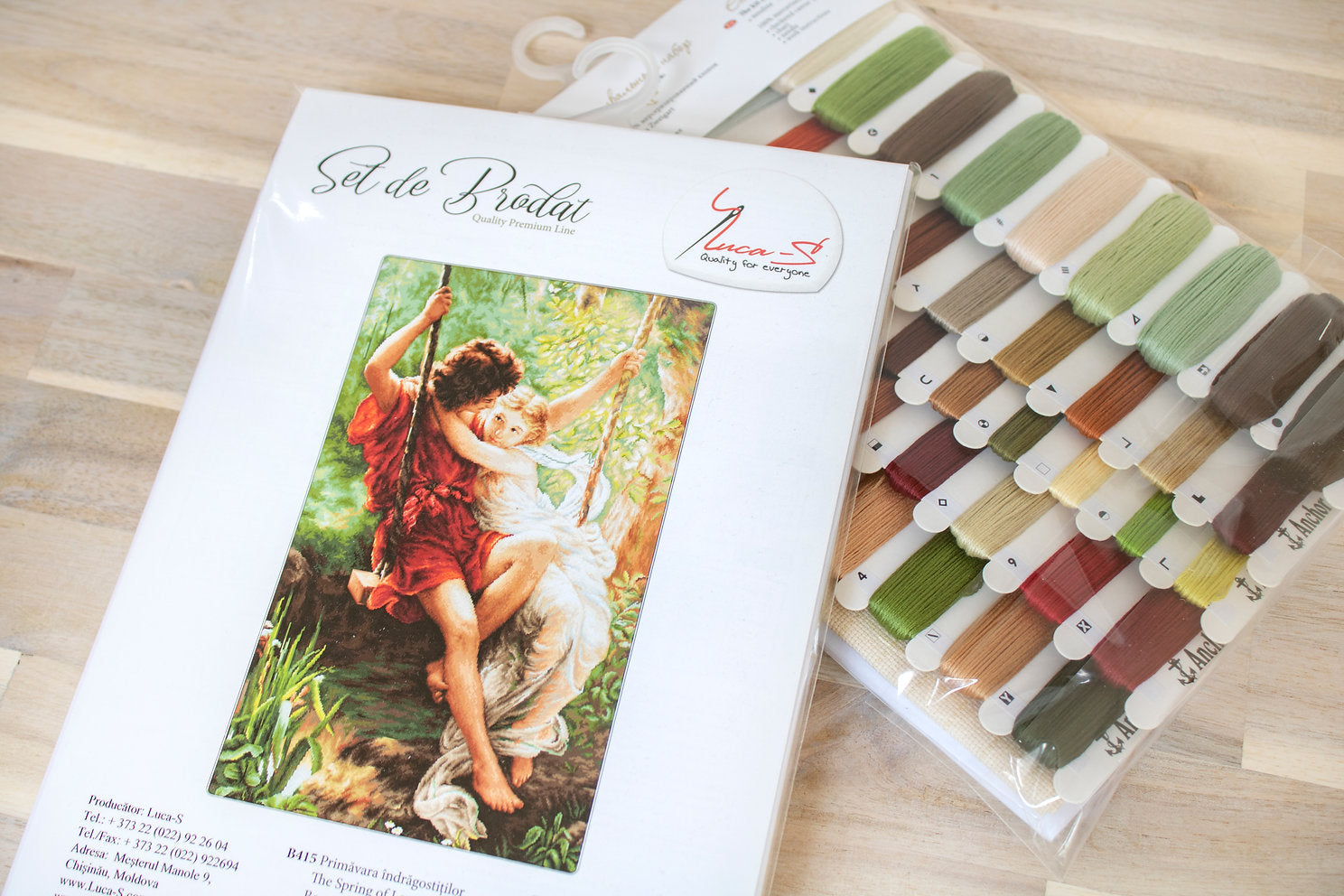 B415 La primavera de los enamorados - Luca-S - Kit de Punto de Cruz