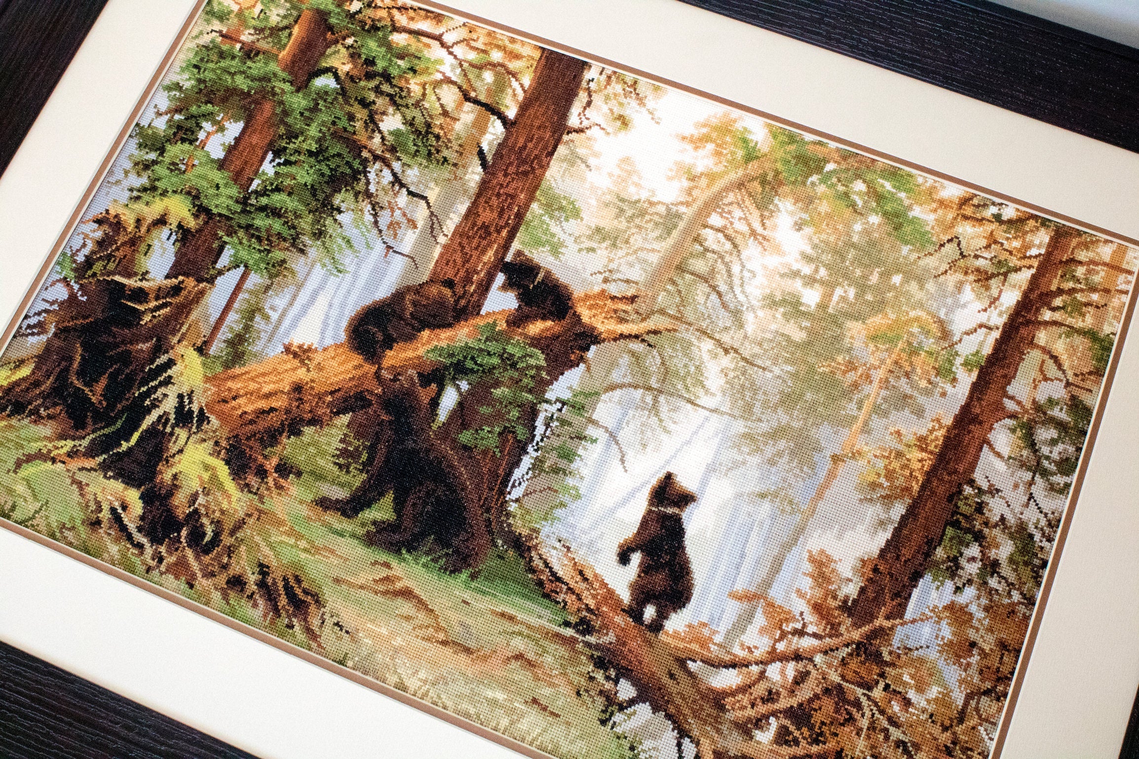 Cross Stitch Kit. Morning in a Pine Forest - B452 Luca-S