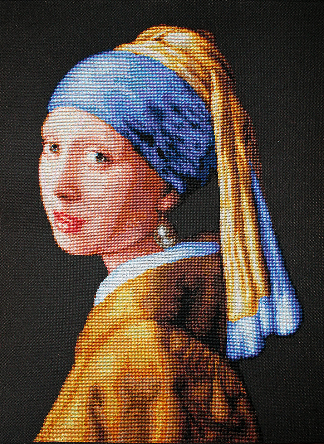 Kreuzstichset. Mädchen mit Perlenohrring – Luca-S B467