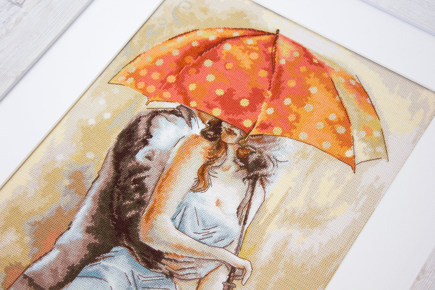 Kit de Punto de Cruz. Bajo el Paraguas 3 - B555 Luca-S