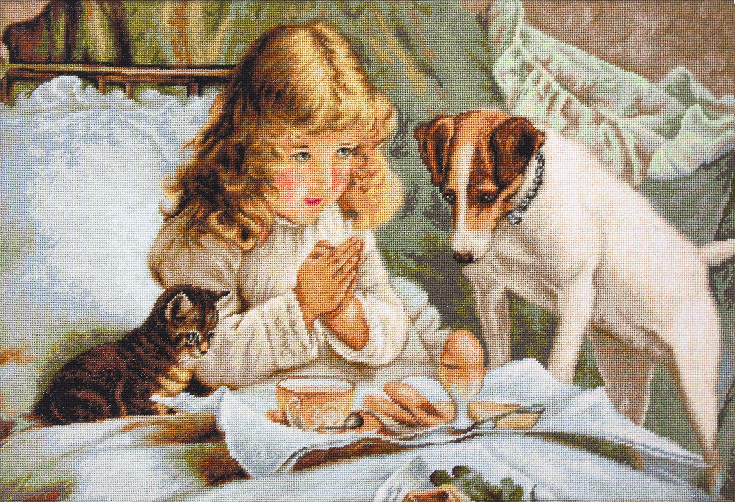 Cross Stitch Kit. The Prayer - B557 Luca-S