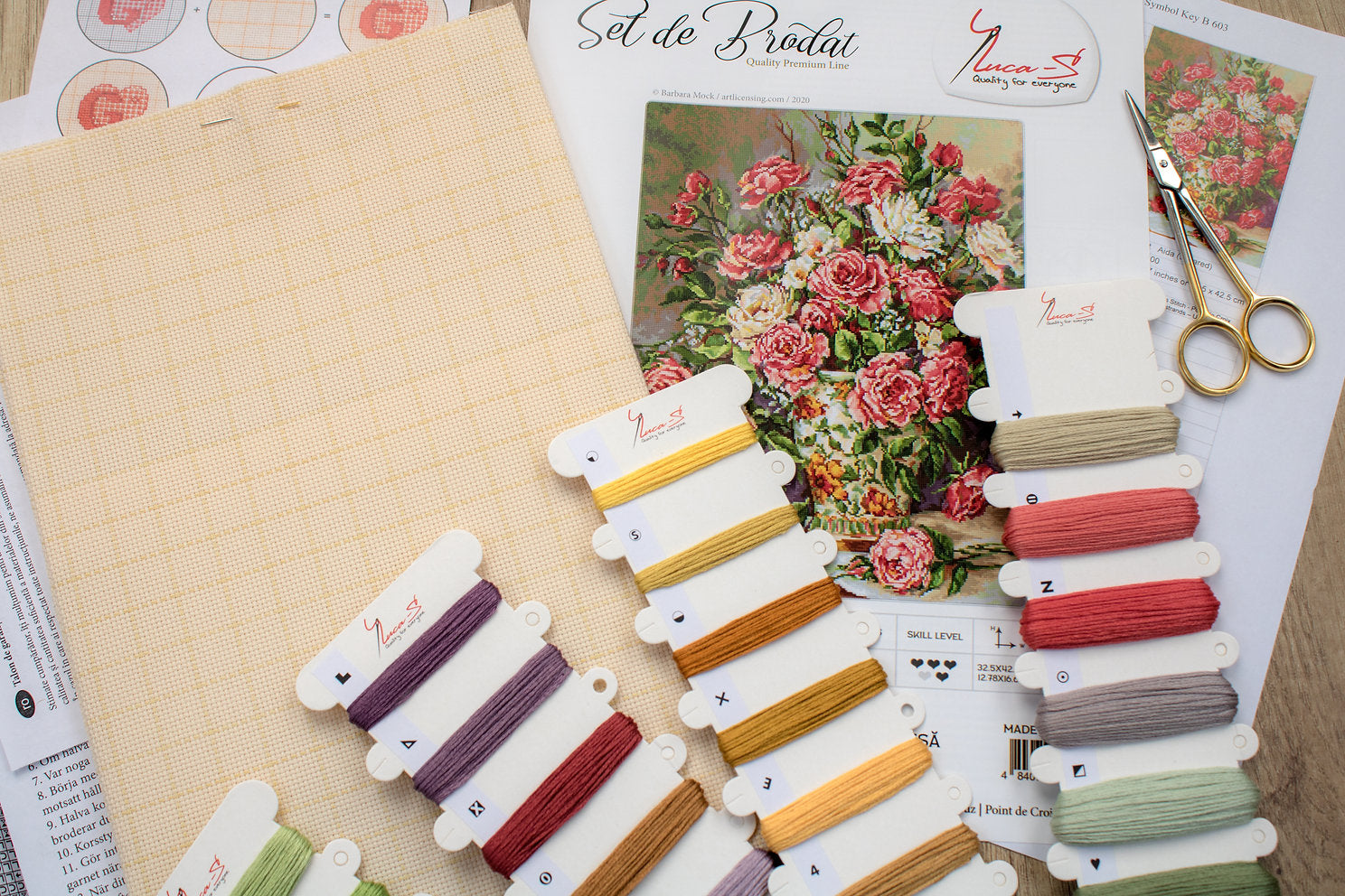 Kit de Punto de Cruz. Ramilletes de la Princesa - B603 Luca-S