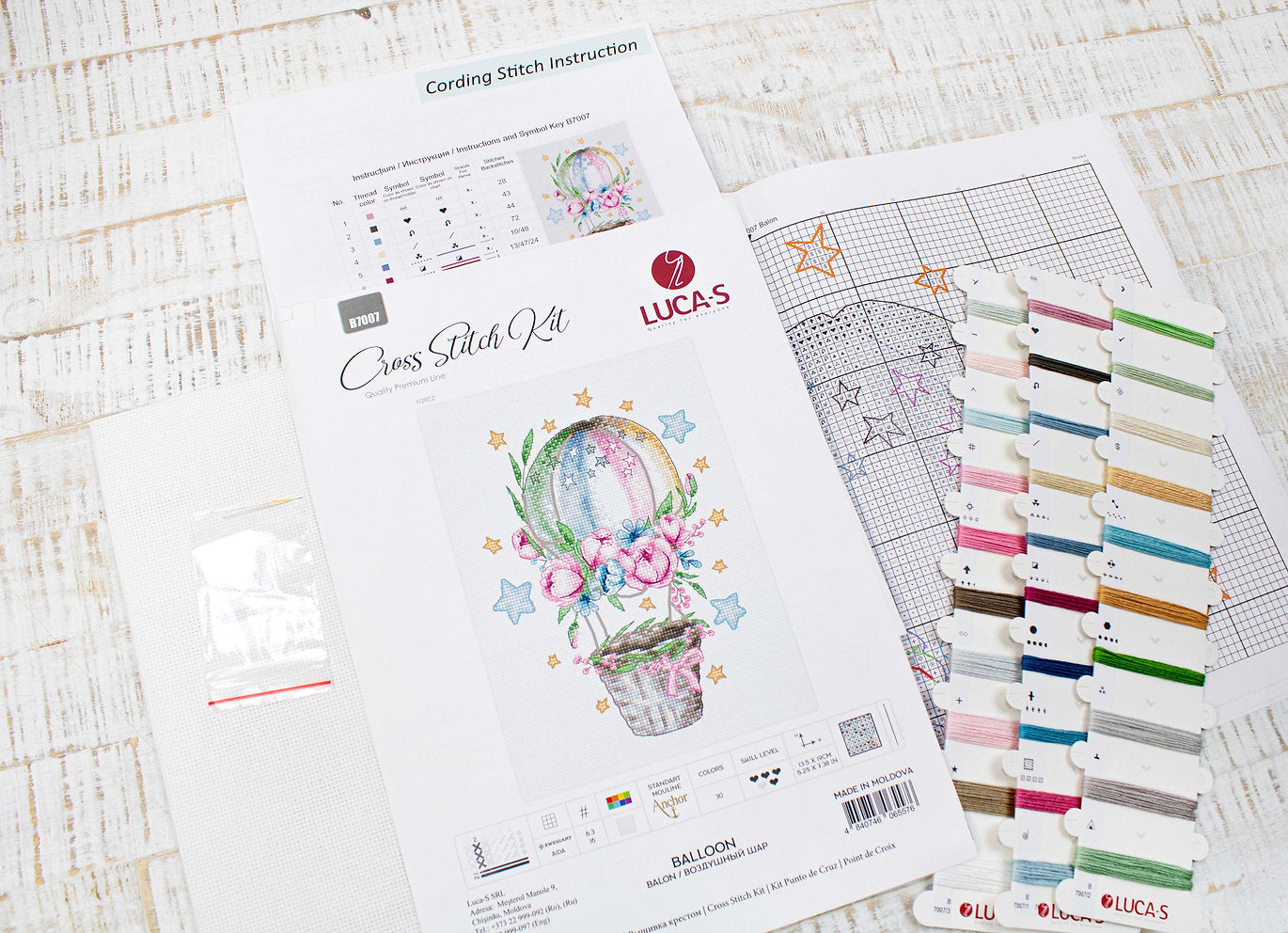 Kit de Punto de Cruz. B7007 Globo - Luca-S