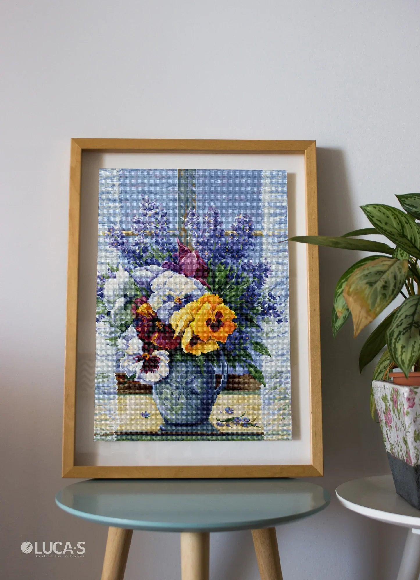 Kreuzstichset - Blumenstrauß mit Gedanken - B7030 Luca-S