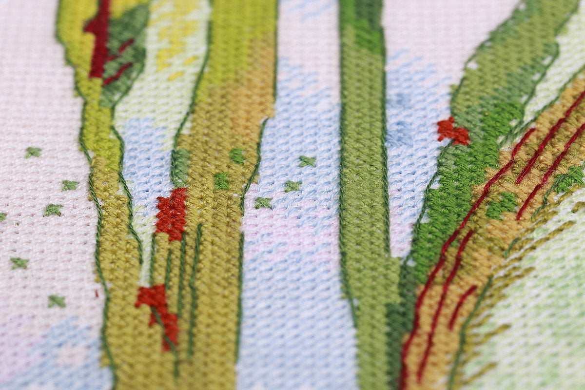 Iris de acuarela - C-7265 Panna - Kit de punto de cruz