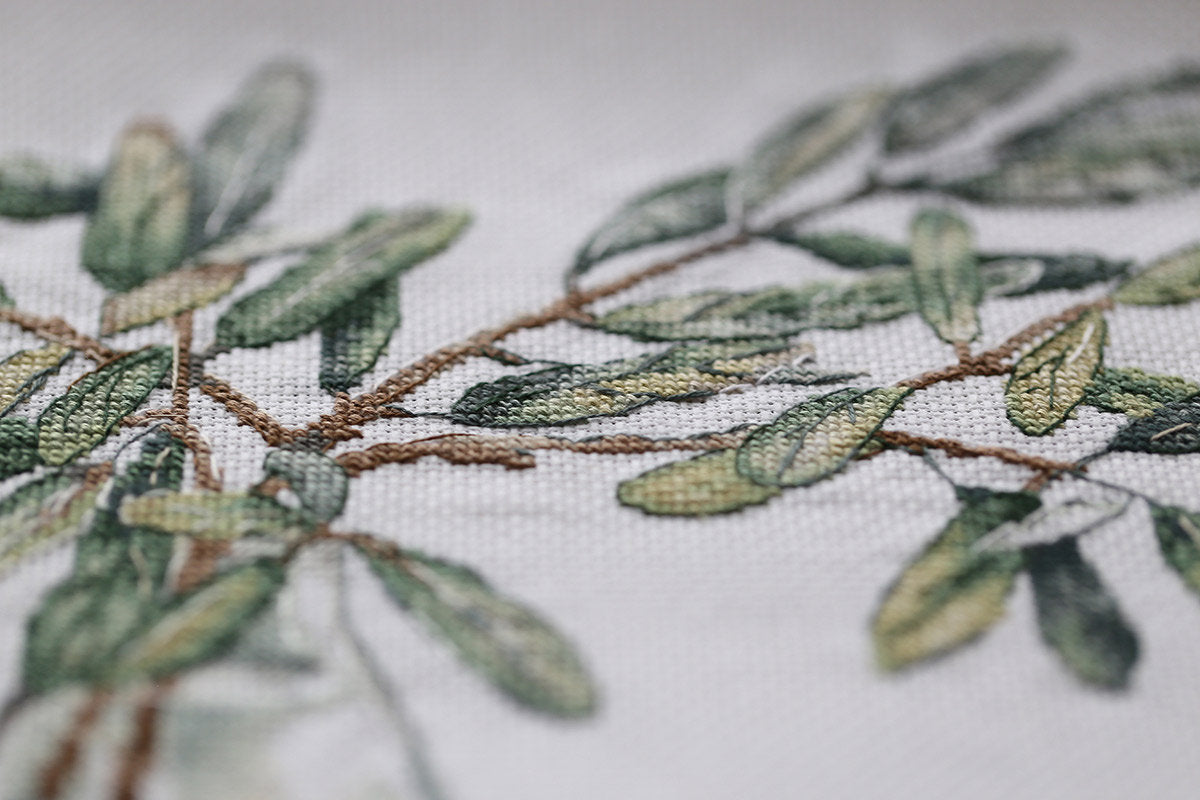 Ramitas de olivo - Panna - Kit de punto de cruz C-7298