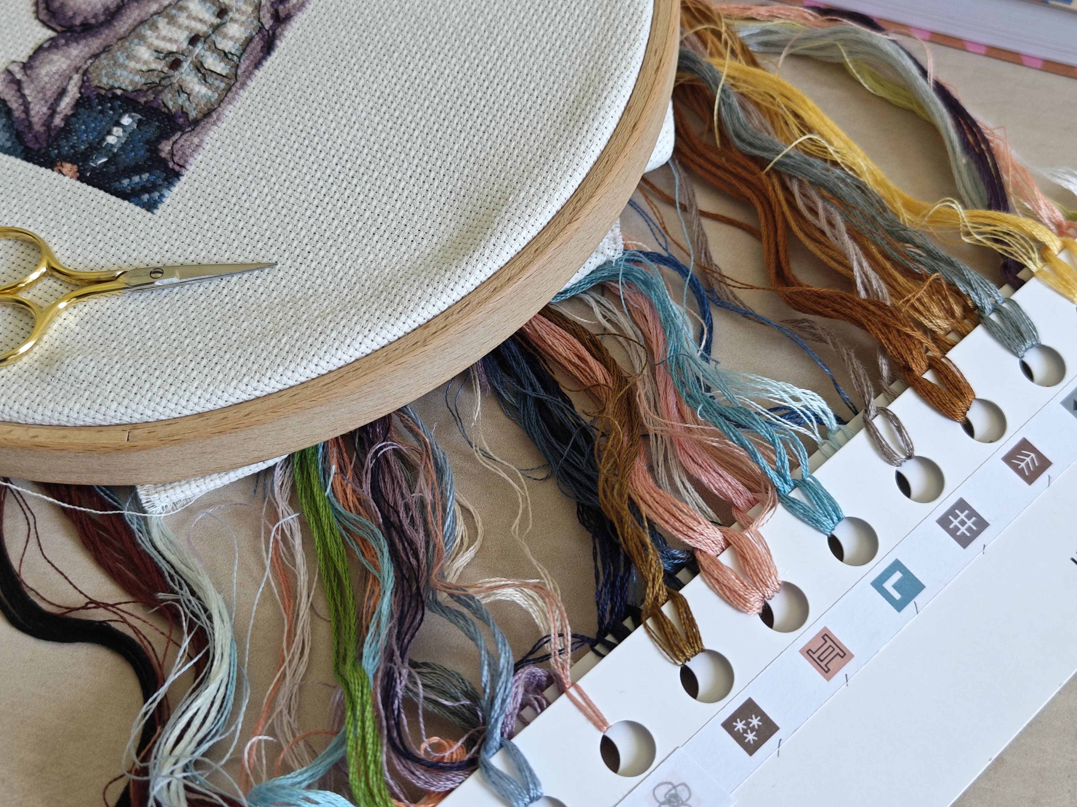 Coffee Time - Knitting and Art Cross Stitch Kit P006