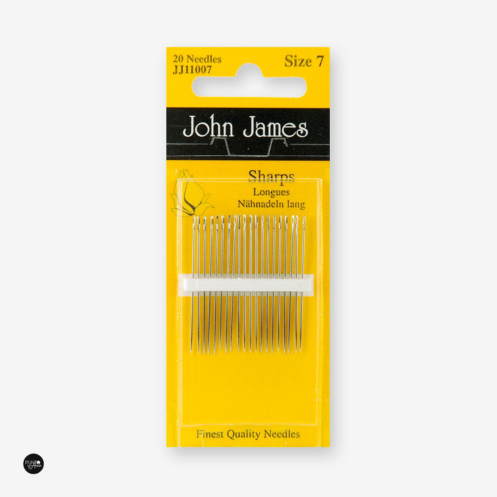 20 Pack of Long No.7 Hand Sewing Needles - John James JJ11007: The Perfect Choice for Efficient Sewing