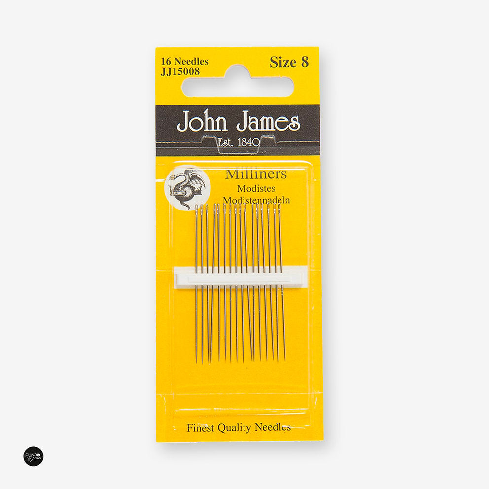 Juego de Agujas Moda Milliners de John James, Tamaño 8 JJ15008E