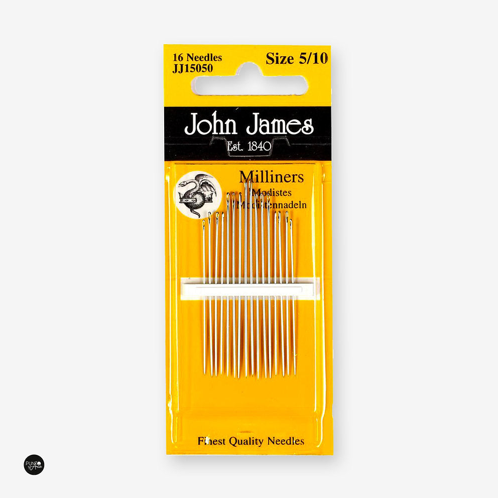 Juego de Agujas Moda Milliners de John James, Tamaño 5/10 JJ15050E