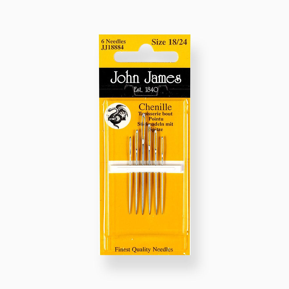 Agujas para Bordar con Cintas o Lana 18/24 - John James JJ18884: Perfección en Cada Puntada