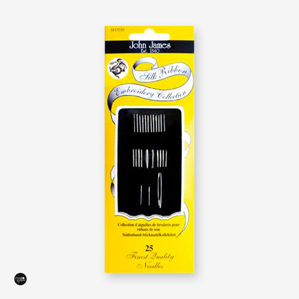 Silk Ribbon John James Needle Set - JJ47010E: A Complete Range for Creative Embroidery