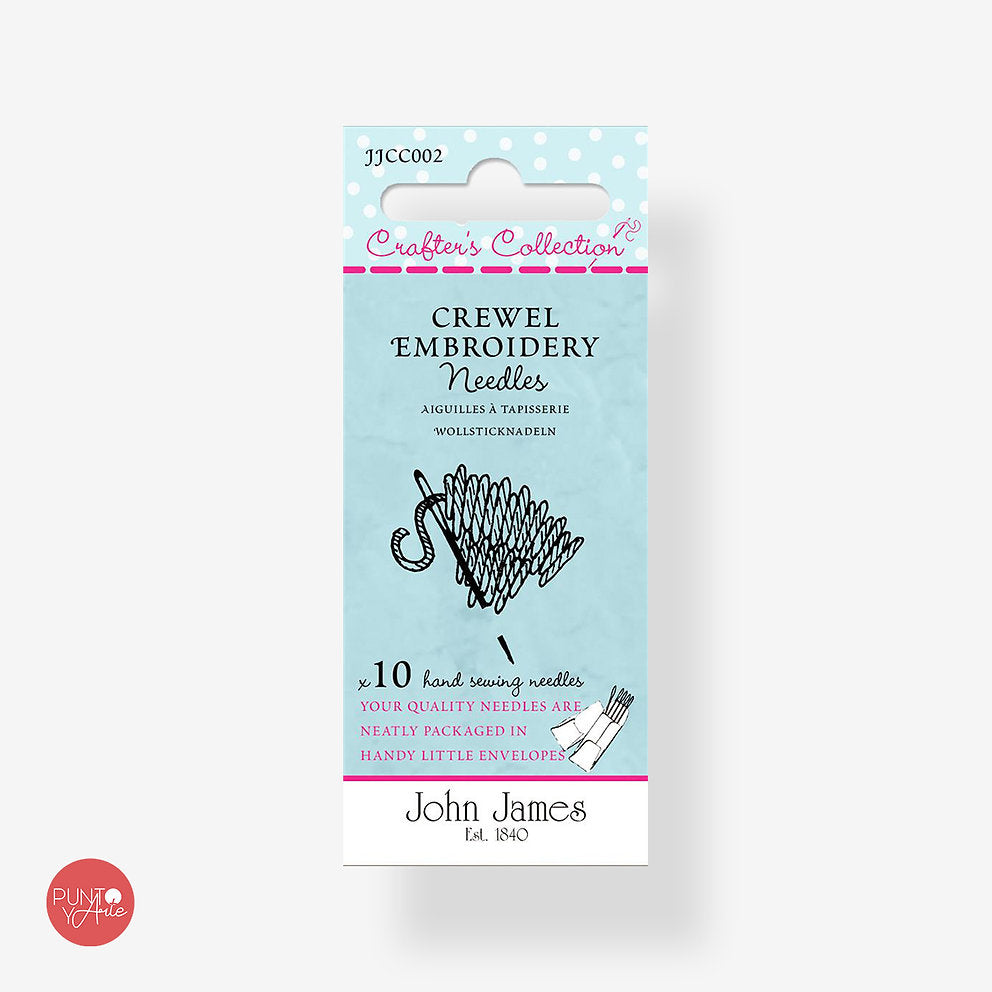 Assortment of CREWEL Embroidery Needles N°22-26 - John James JJCC002: The Perfect Choice for Quality Embroidery Projects