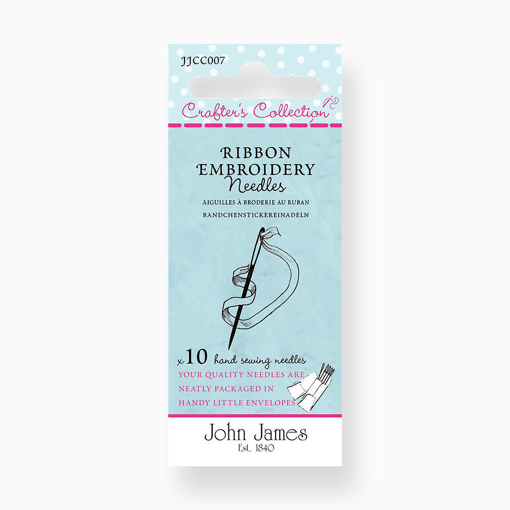 Collection of Ribbon Embroidery Needles - John James JJCC007: Complete your Embroidery with Ribbons