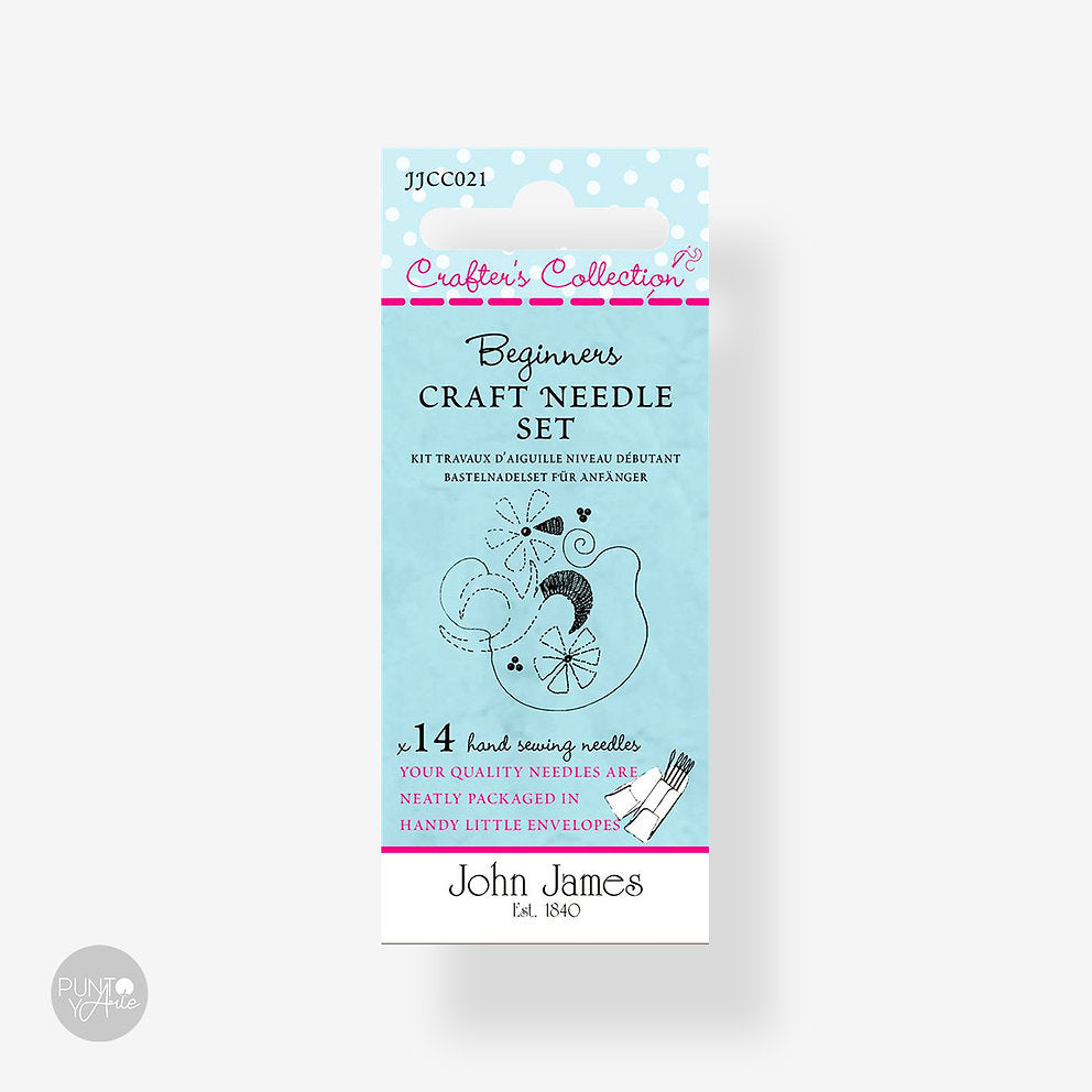 Beginner Needle Set - John James JJCC021: Start Your Adventure in Embroidery, Quilting and Cross Stitch