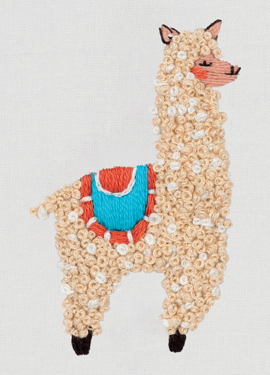Pequeña llama - JK-2201 Panna - Kit de bordado Tradicional
